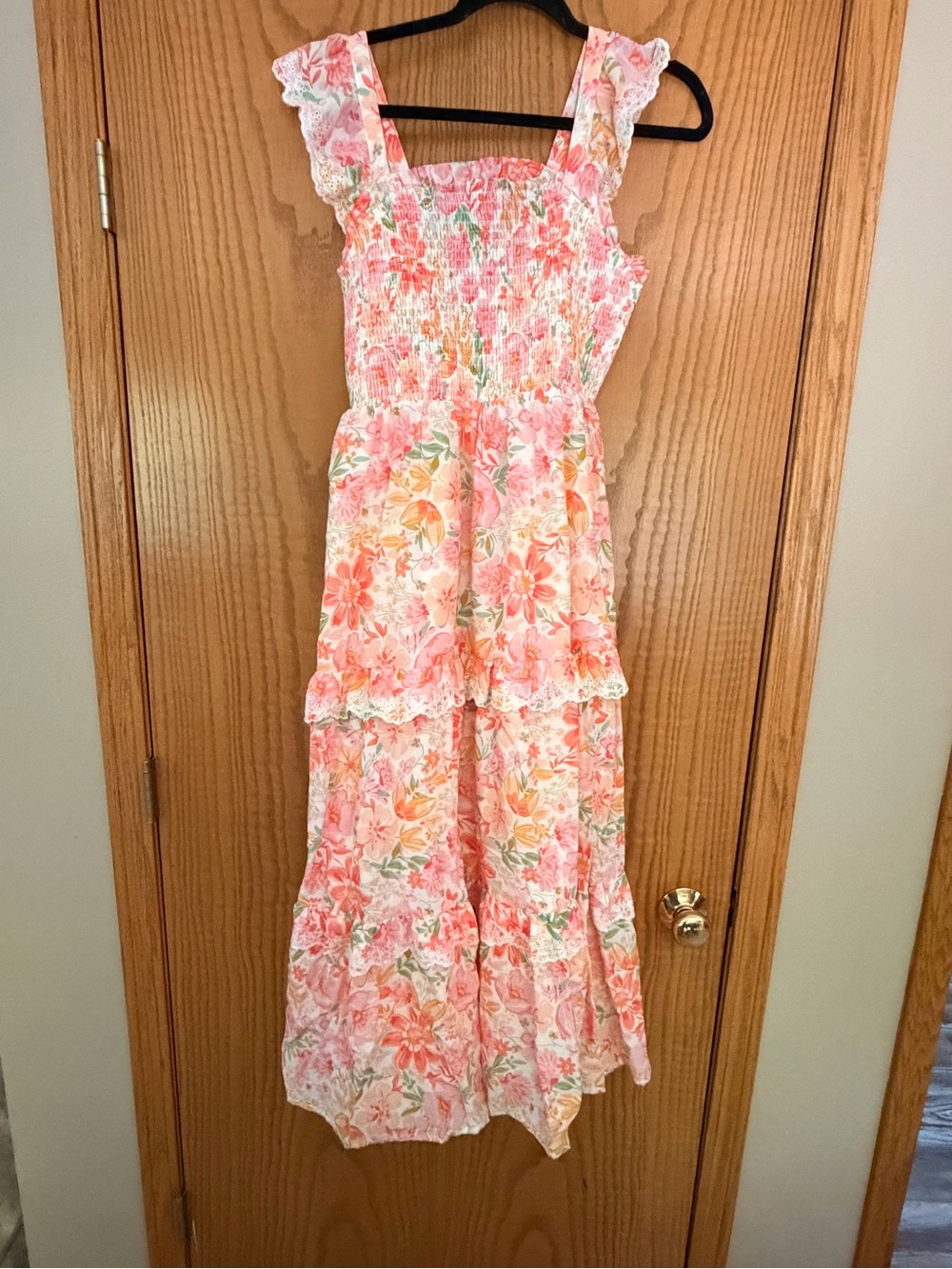 Women’s Floral Smocked dress—Haute Hippie